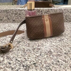 Michael Kors Brown and Tan belt Bag